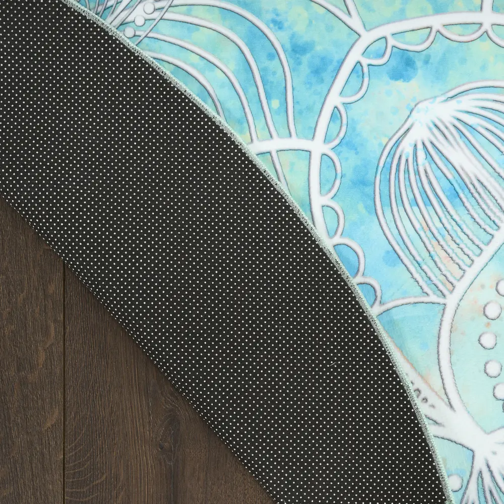 Nourison Imagination 5' x Round Multicolor Kids Indoor Rug