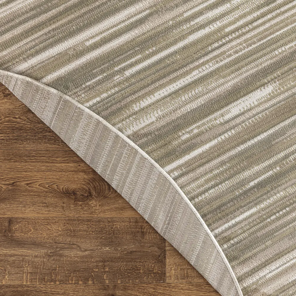 Nourison Jubilant 8' x Round Green Ivory Modern Indoor Rug