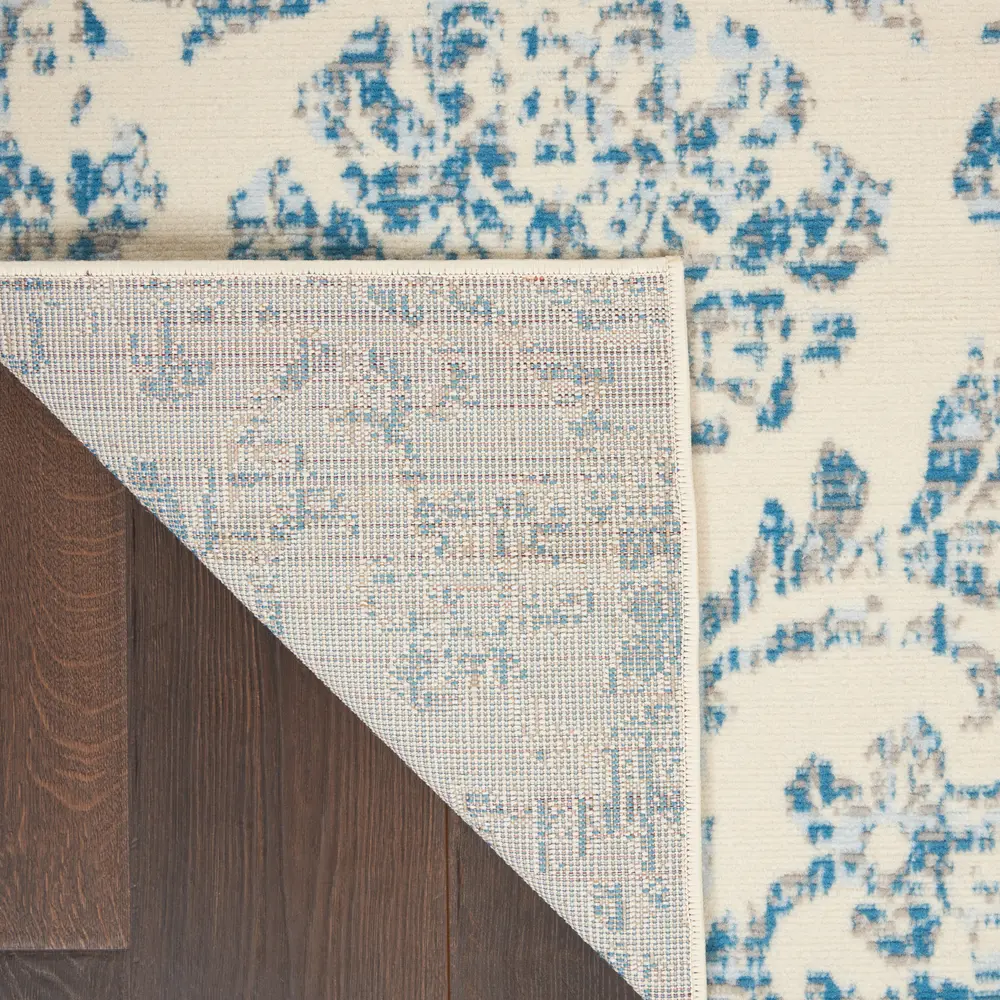Nourison Jubilant 6' x 9' Ivory Blue Vintage Indoor Rug