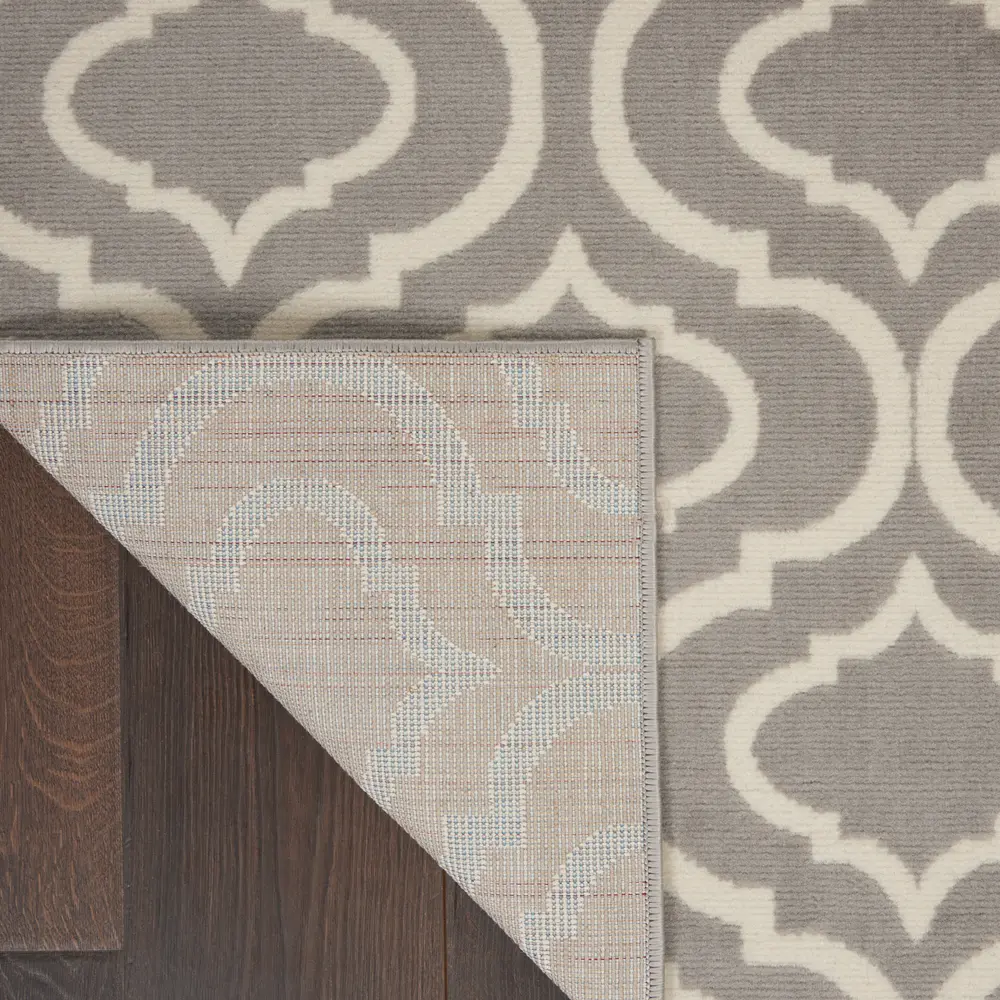 Nourison Jubilant 4' x 6' Grey Contemporary Indoor Rug