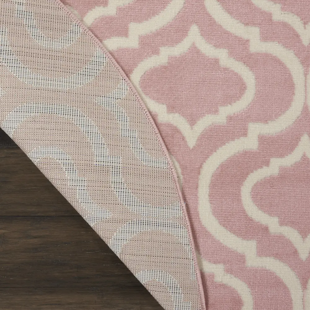 Nourison Jubilant 8' x Round Pink Contemporary Indoor Rug