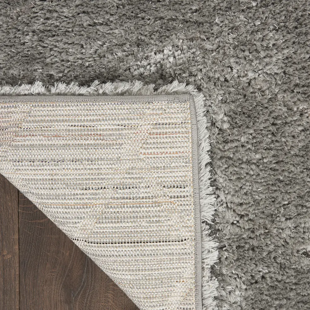 Nourison Luxurious Shag 4' x 6' Grey Shag Indoor Rug