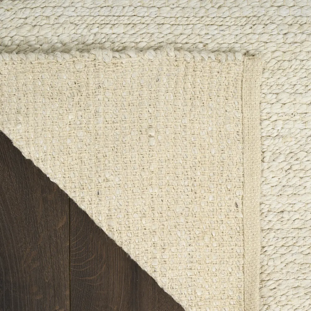 Nourison Natural Jute 2' x 3' Ivory Farmhouse Indoor Rug