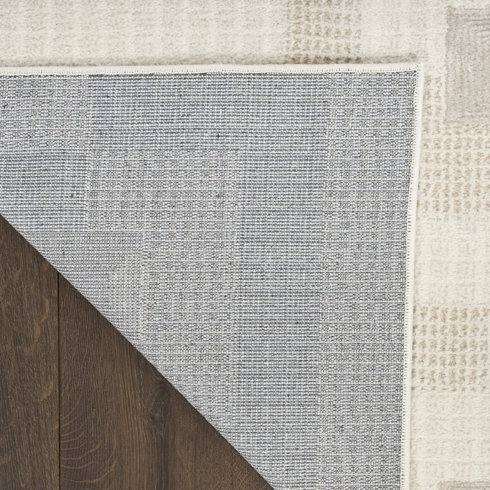 Nourison Nordic 2' x 6' Ivory Beige Modern Indoor Rug