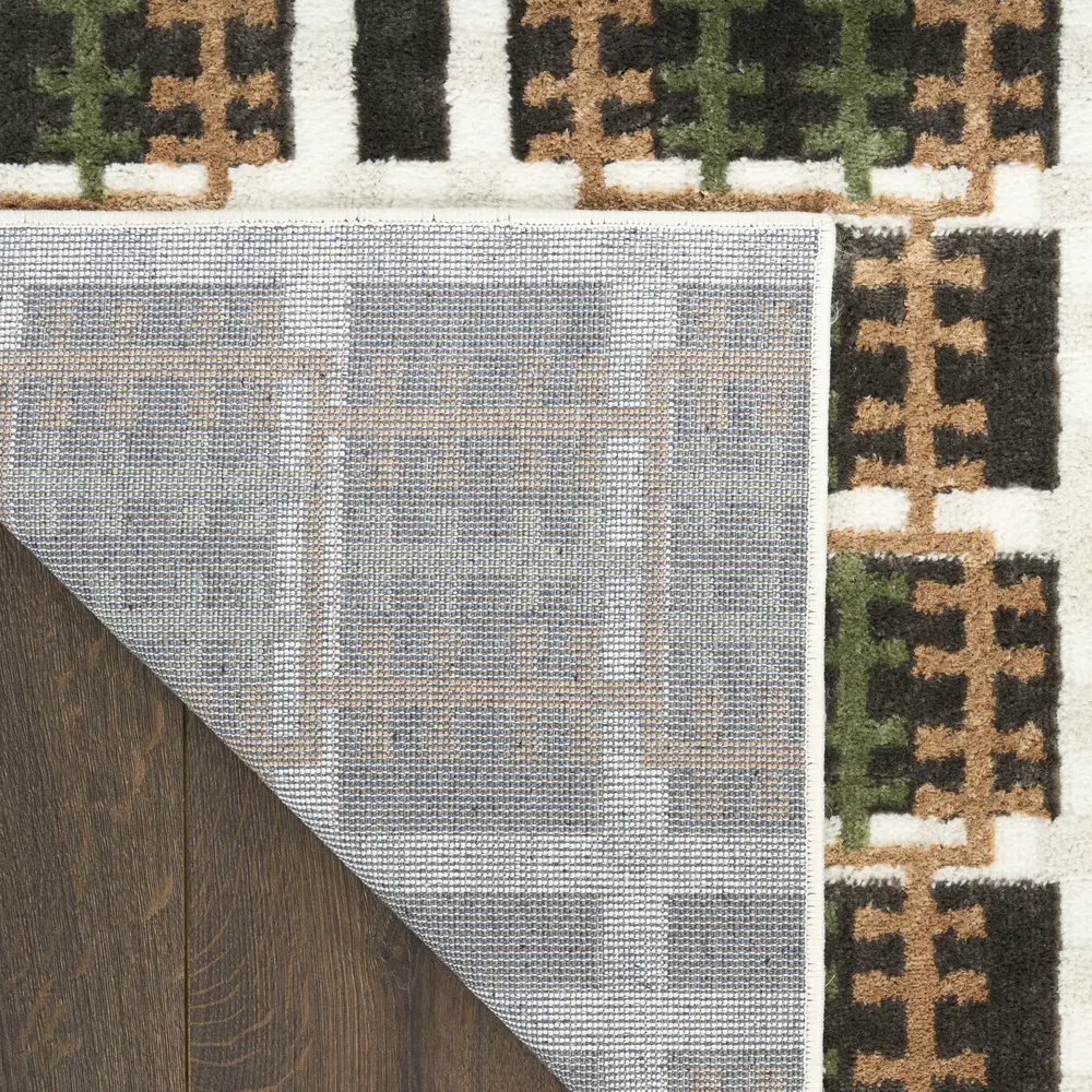 Nourison Nordic 8' x 10' Charcoal Multicolor Modern Indoor Rug