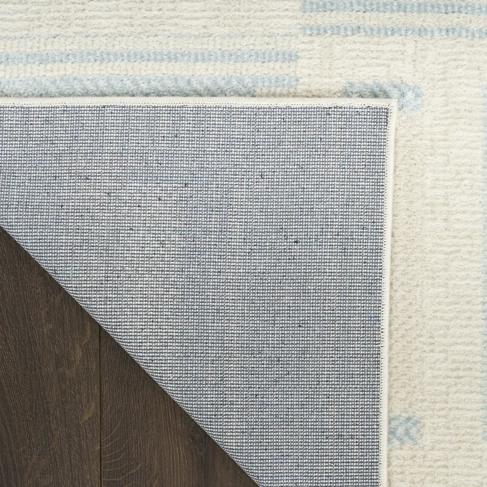 Nourison Nordic 8' x 10' Ivory Blue Modern Indoor Rug