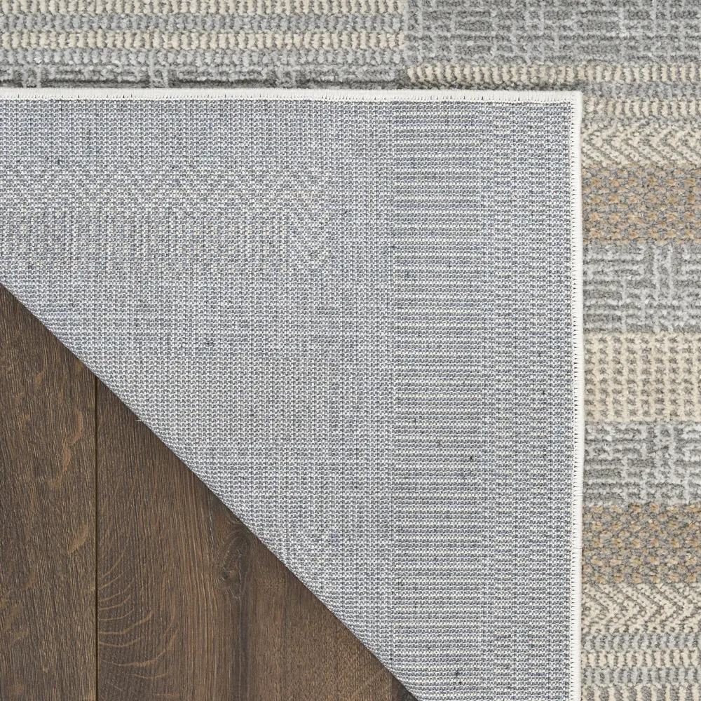 Nourison Nordic 8' x 10' Grey Multicolor Modern Indoor Rug