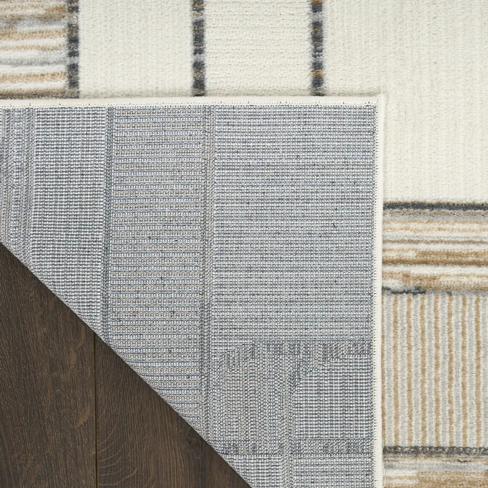 Nourison Nordic 5' x 7' Ivory Multicolor Mid-Century Modern Indoor Rug