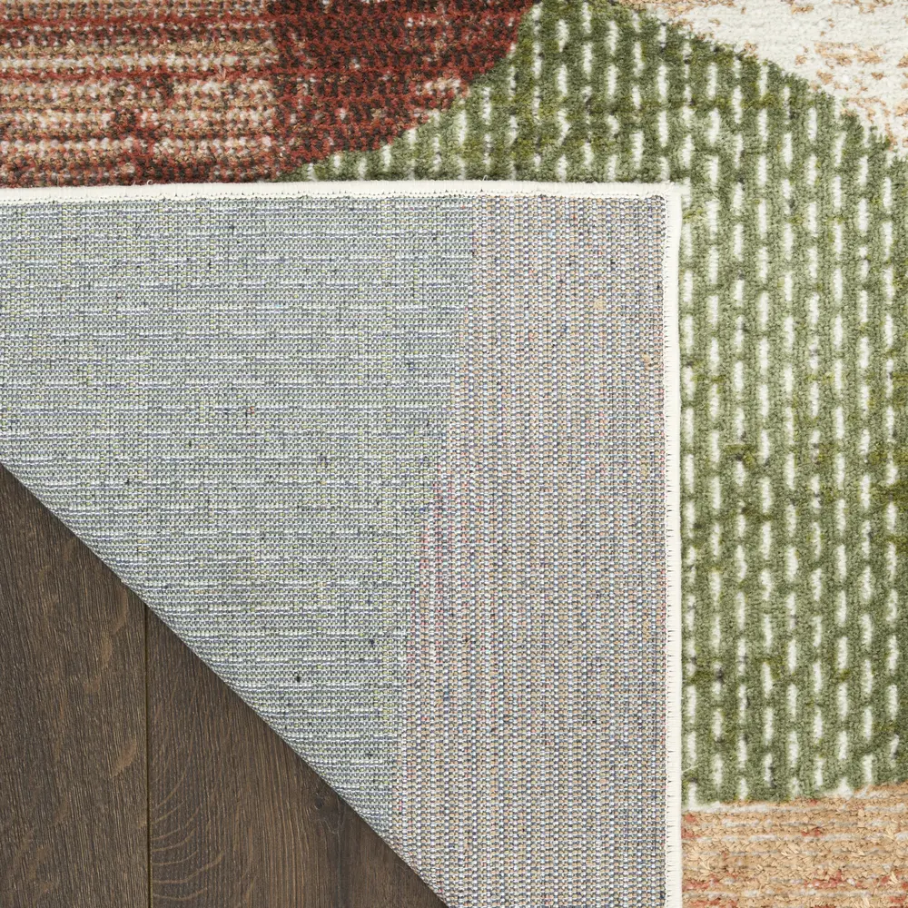 Nourison Nordic 2' x 6' Beige Multi Modern Indoor Rug