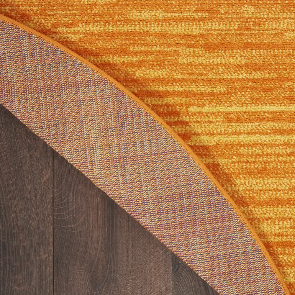 Nourison Essentials 6' x Round Sunburst Outdoor Rug