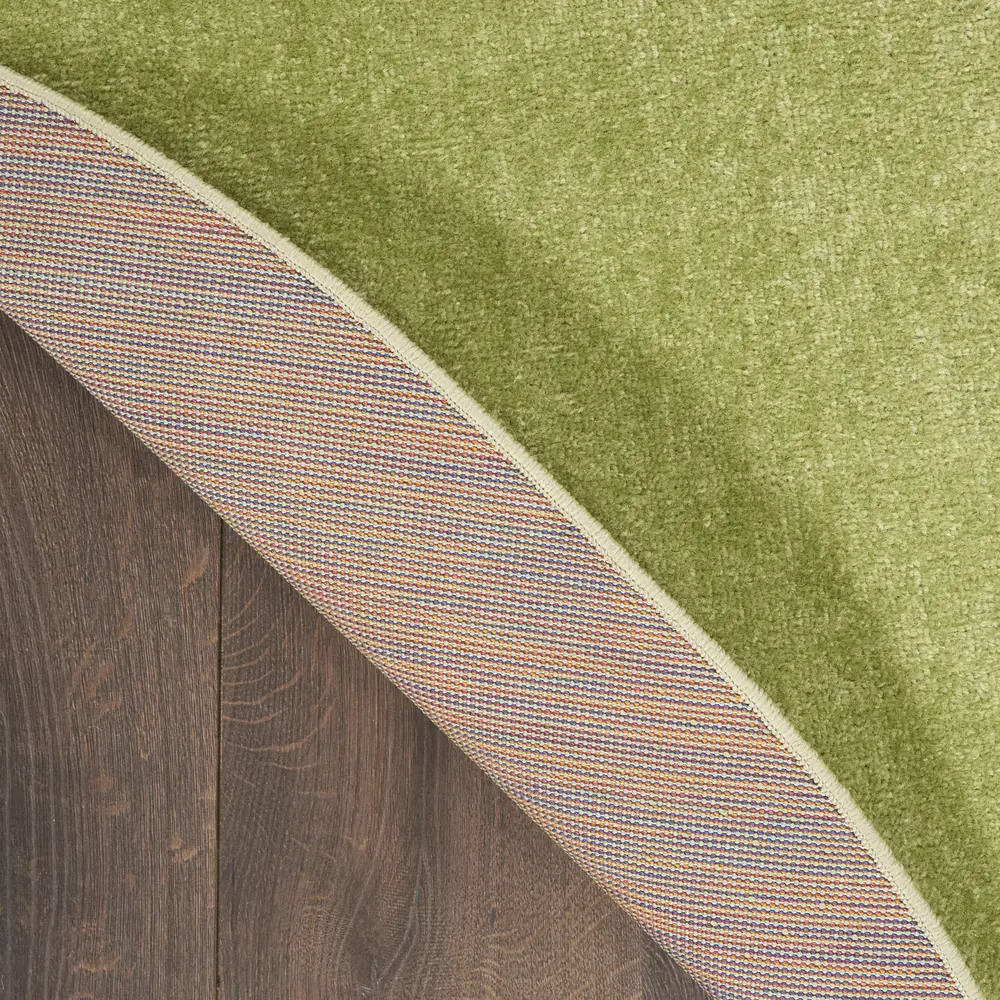 Nourison Essentials 6' x Round Green Outdoor Rug