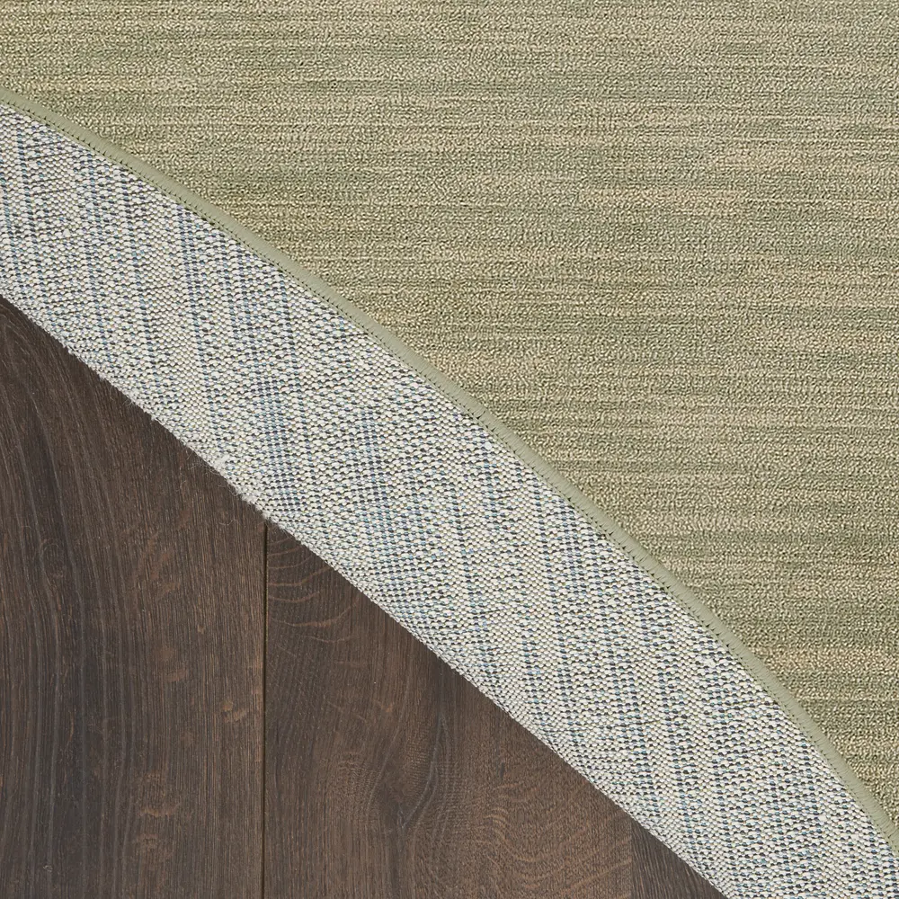 Nourison Essentials 6' x Round Green Gold Outdoor Rug