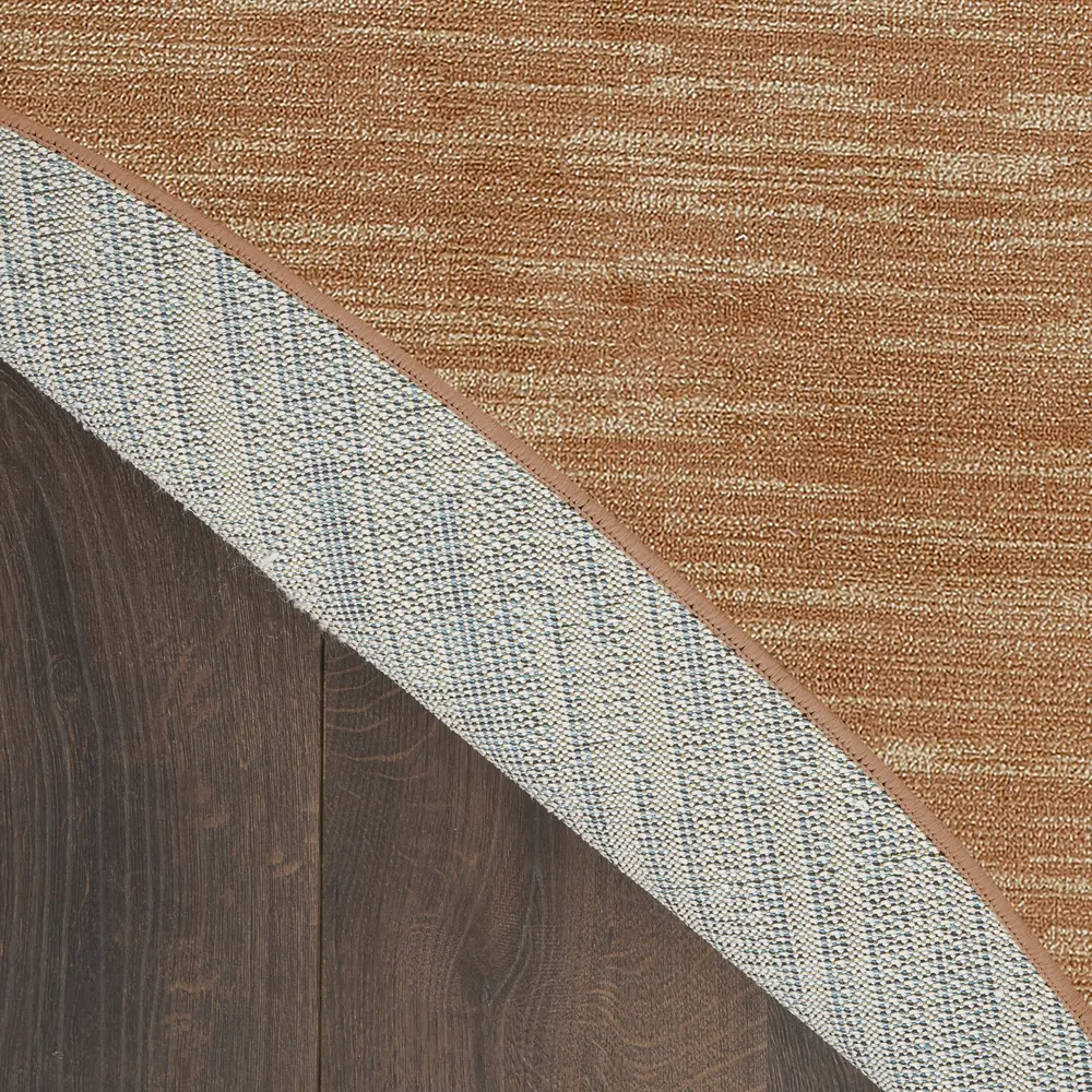 Nourison Essentials 6' x Round Rust Outdoor Rug