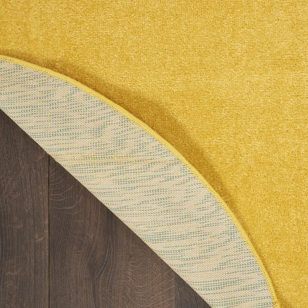 Nourison Essentials 8' x Round Yellow Outdoor Rug