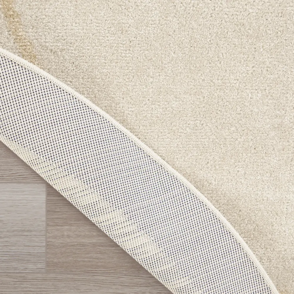 Nourison Essentials 8' x Round Ivory Gold Contemporary Rug