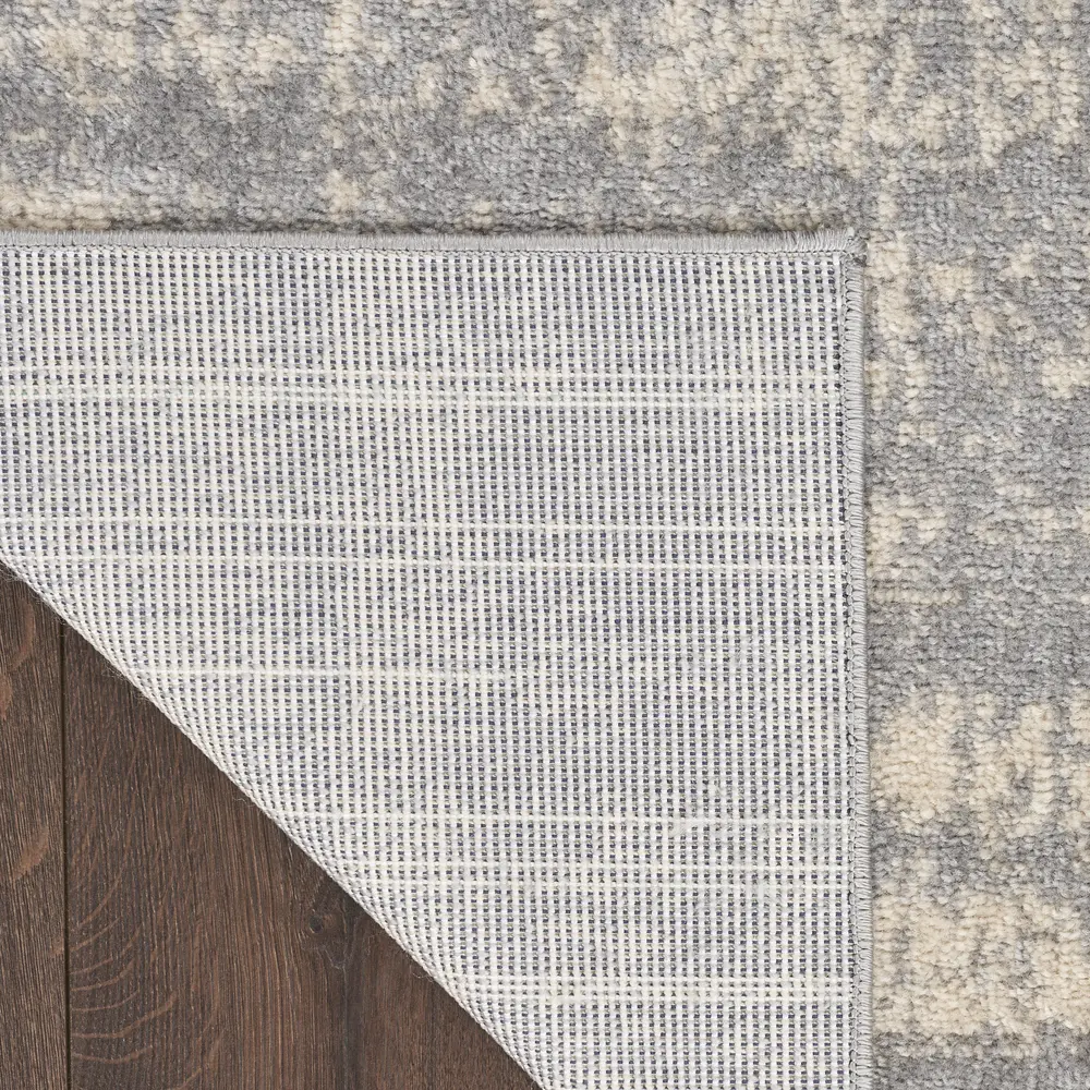 Nourison Essentials 2' x 4' Grey Beige Modern Rug