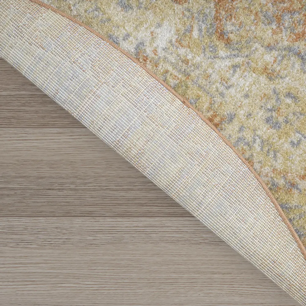 Nourison Essentials Persian 6' x Round Beige Rust Vintage Rug