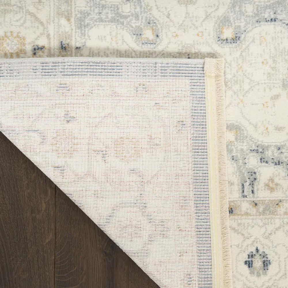 Nourison Pardis 4' x 6' Light Blue Vintage Indoor Rug