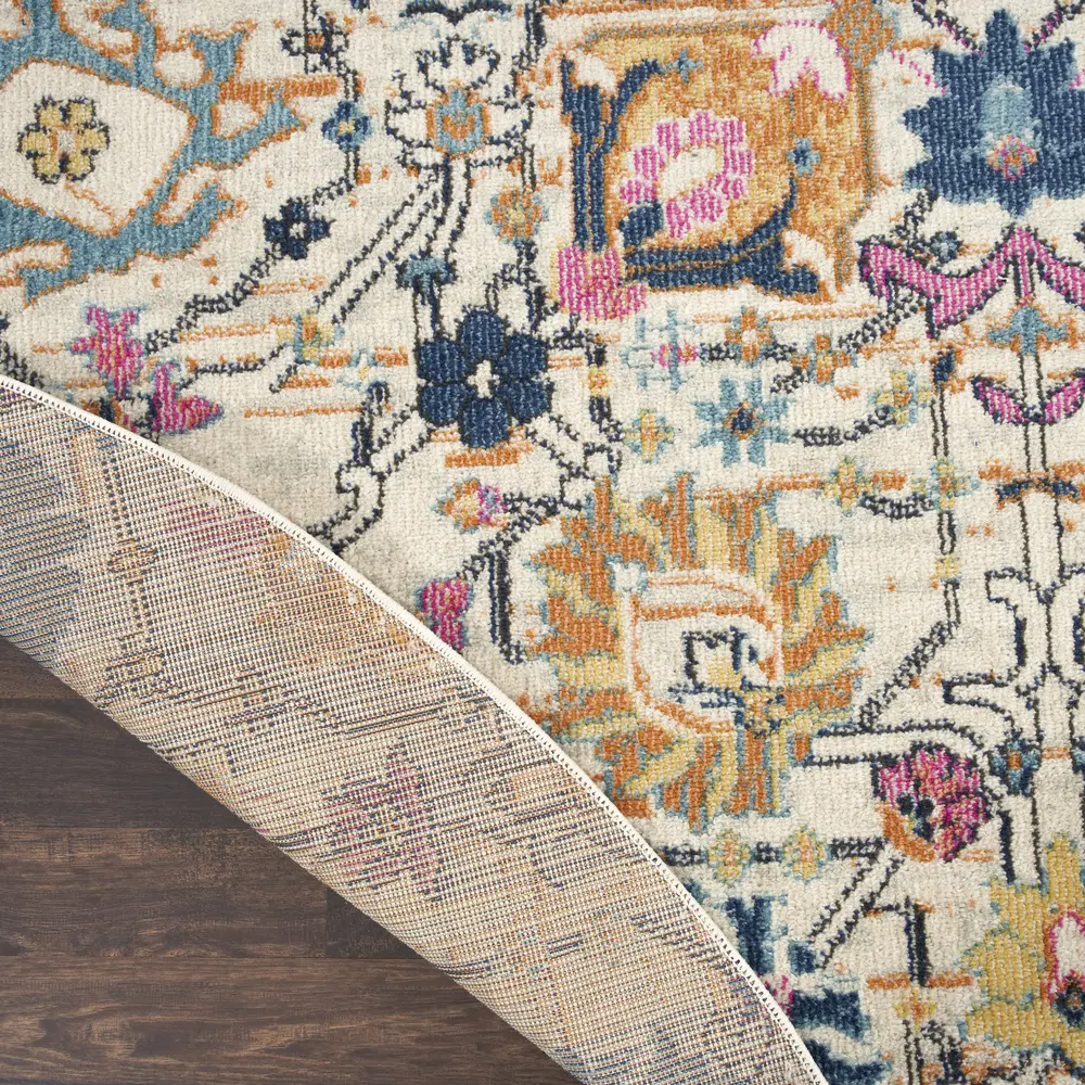 Nourison Passion 8' x Round Ivory/Multi Bohemian Indoor Rug