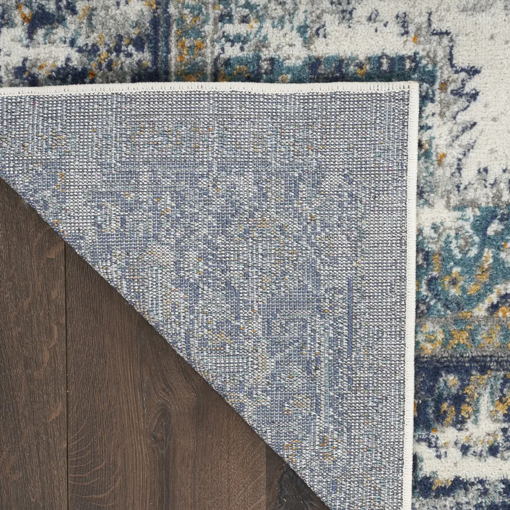Nourison Passion 8' x 10' Ivory Grey Blue Vintage Indoor Rug