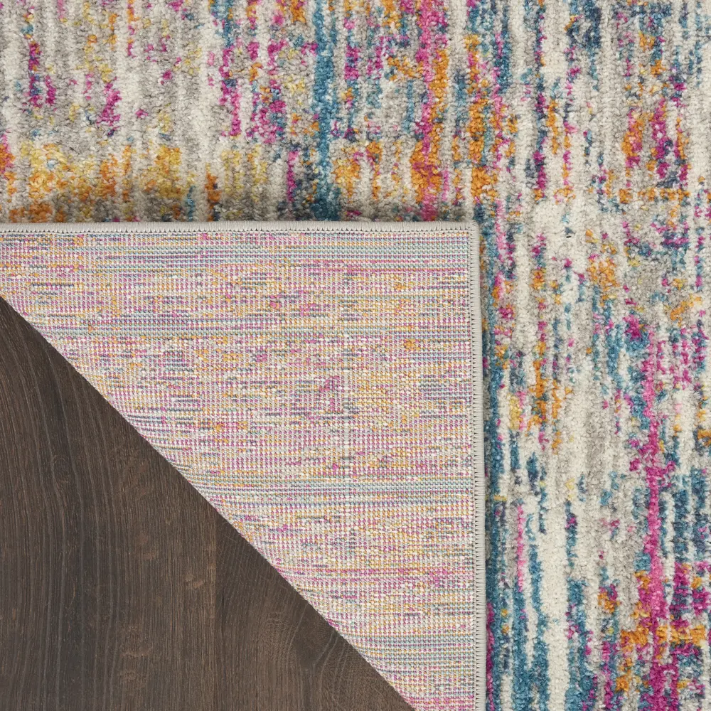 Nourison Passion 9' x 12' Ivory Multicolor Modern Indoor Rug