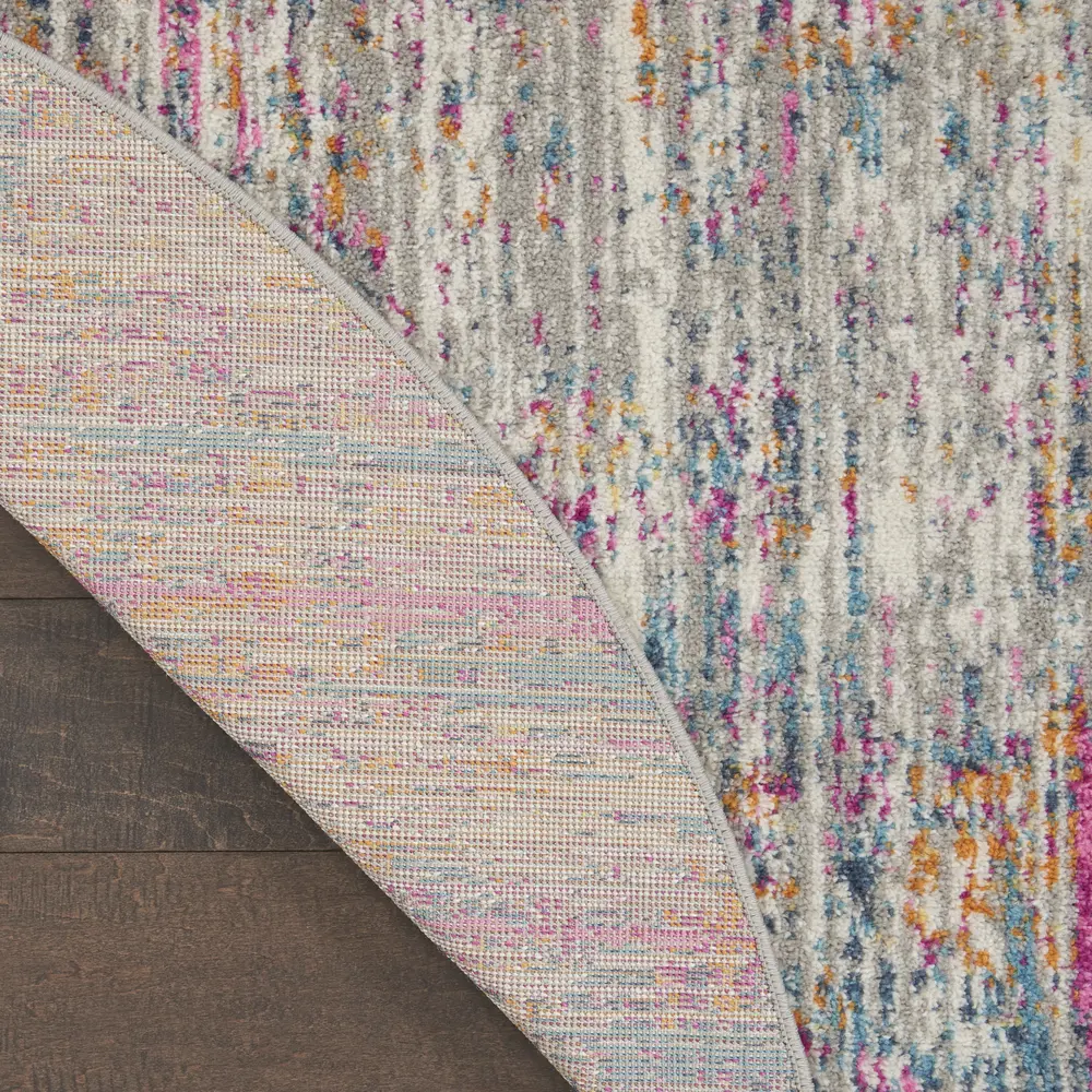 Nourison Passion 10' x Round Ivory Multicolor Modern Indoor Rug