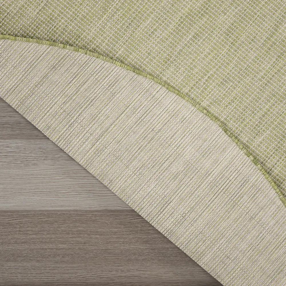 Nourison Positano 6' x Round Green Modern Rug