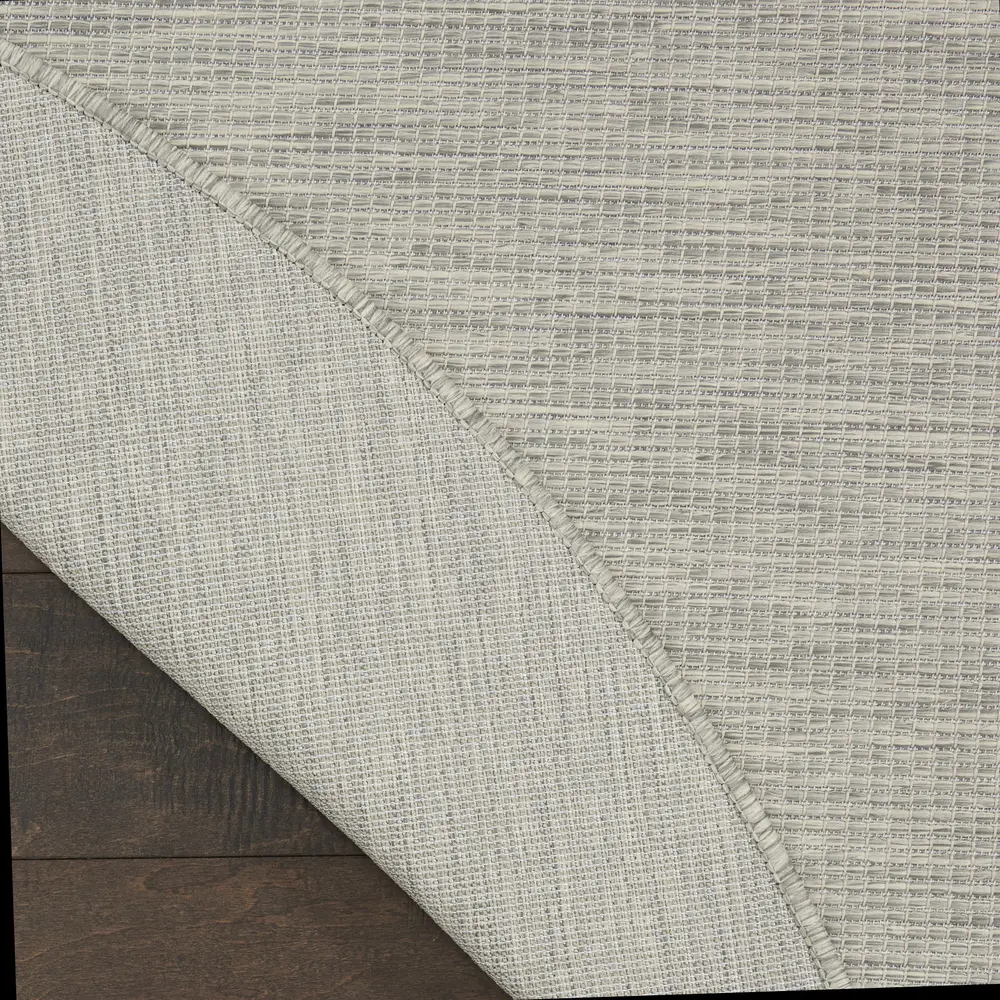 Nourison Positano 8' x Round Light Grey Modern Rug