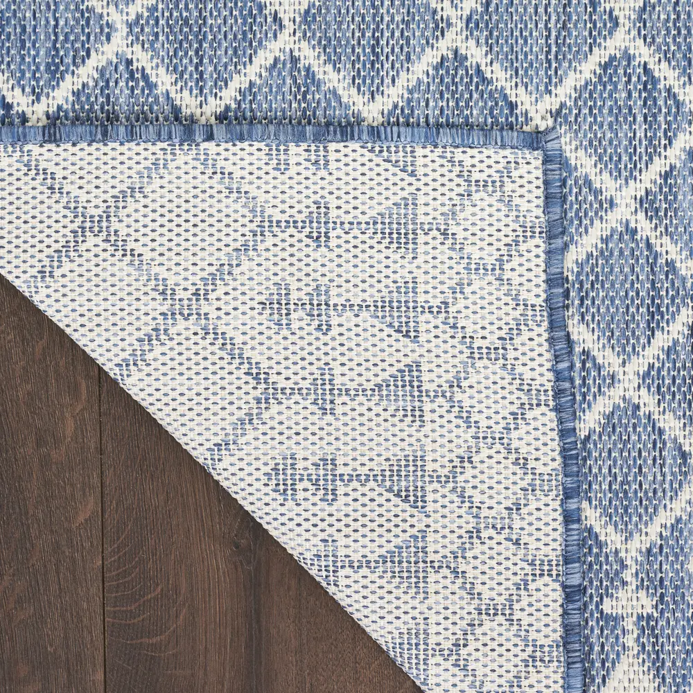 Nourison Positano 2' x 6' Navy Blue Modern Rug