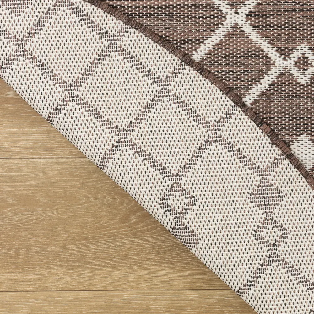 Nourison Positano 8' x Round Natural Modern Rug