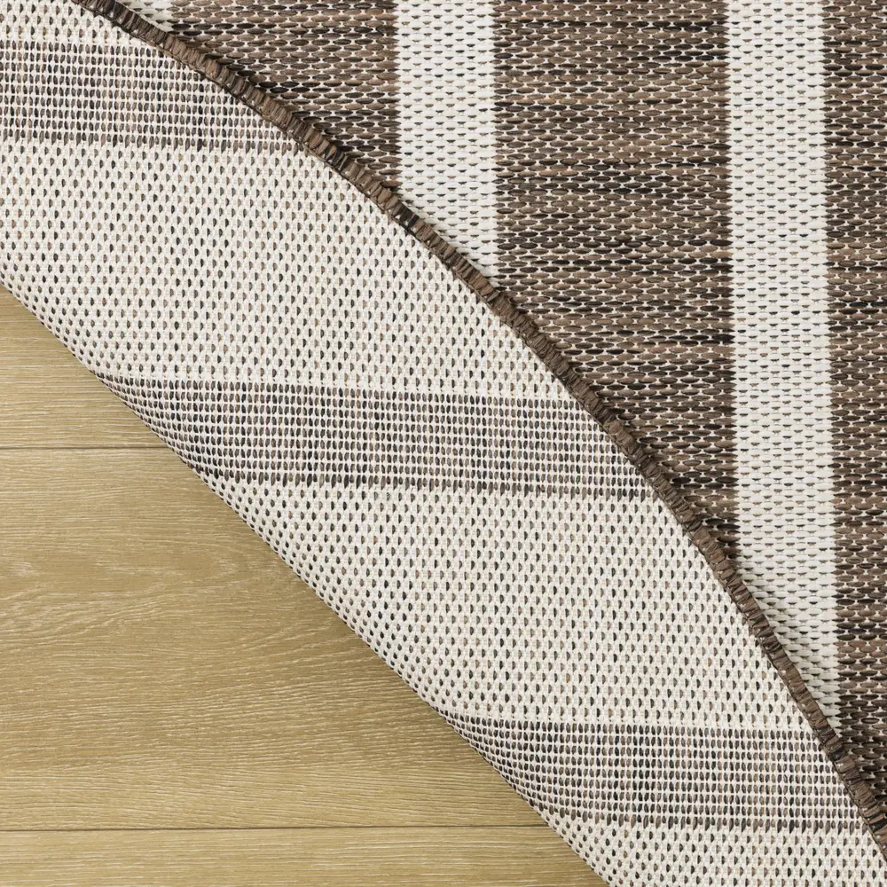 Nourison Positano 6' x Round Natural Ivory Modern Rug