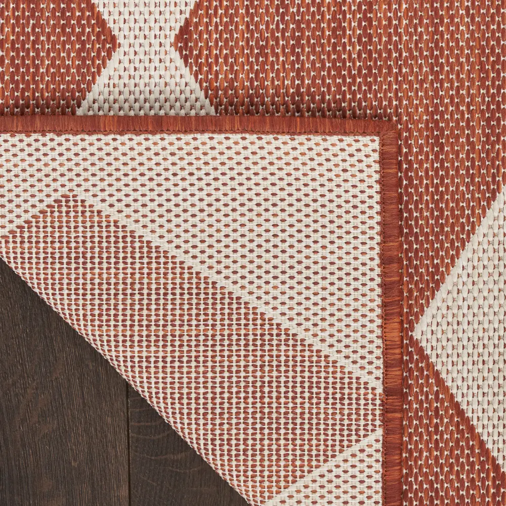 Nourison Positano 10' x 14' Terracotta Modern Rug