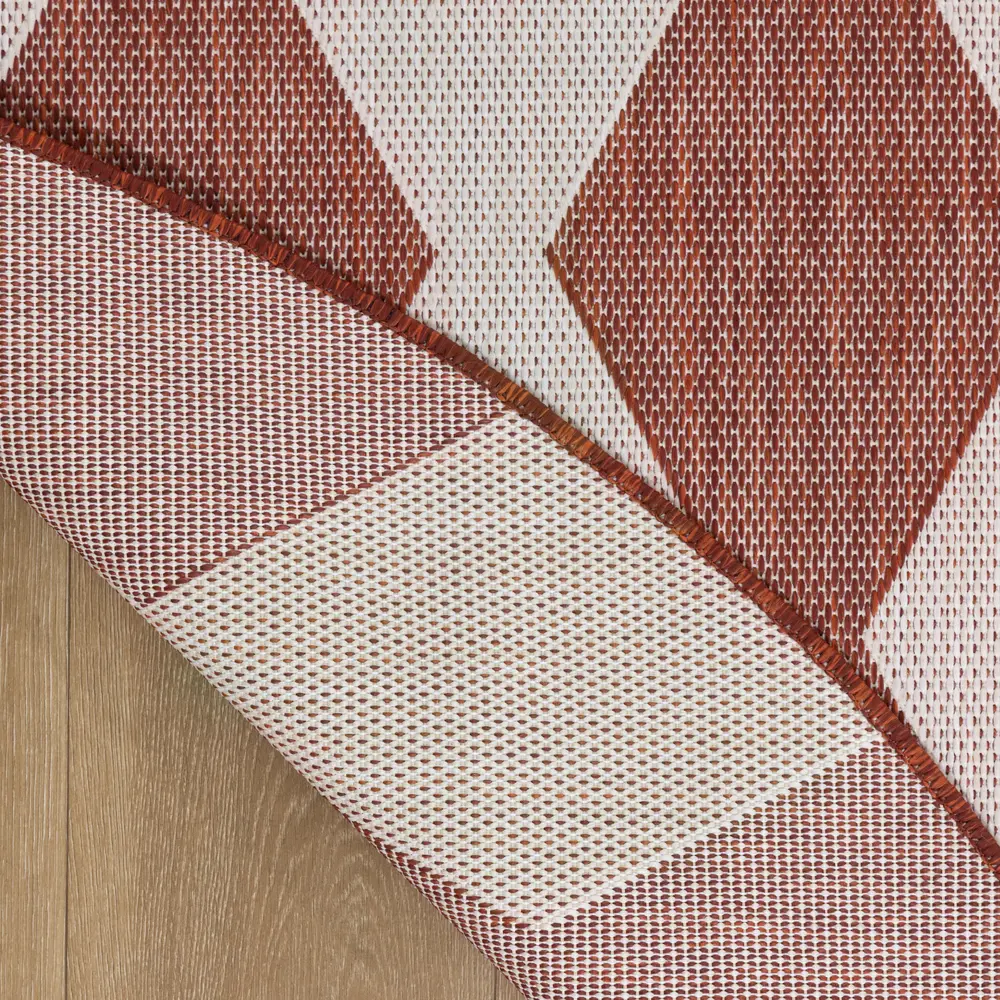 Nourison Positano 6' x Round Terracotta Modern Rug