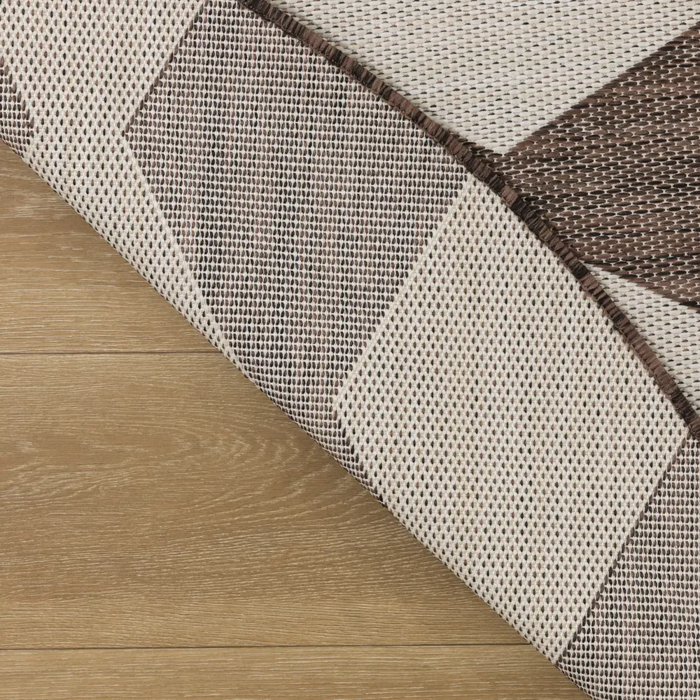 Nourison Positano 8' x Round Natural Modern Rug