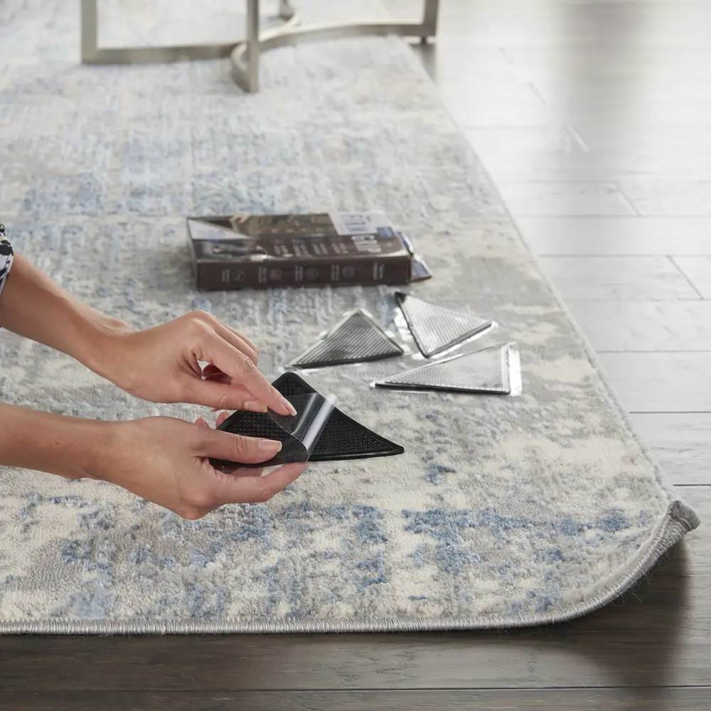 Nourison Rug Gripper Set of 8 Black Indoor Rug