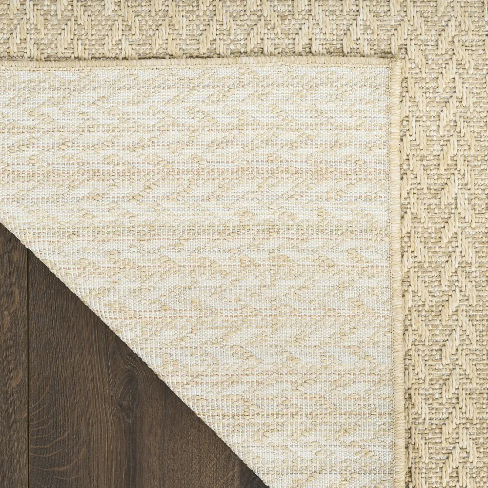 Nourison Tulum 4' x 6' Cream Outdoor Rug