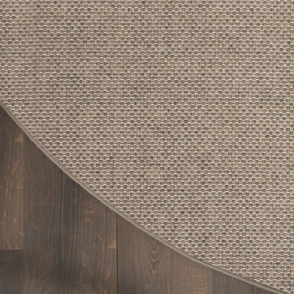 Nourison Tulum 8' x Round Brown Outdoor Rug