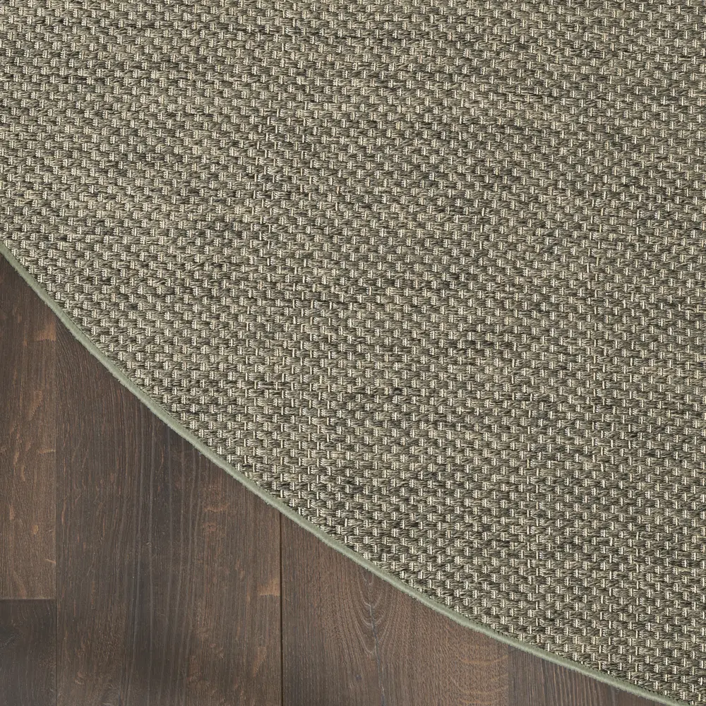 Nourison Tulum 8' x Round Olive Outdoor Rug