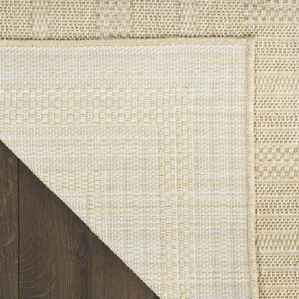 Nourison Tulum 4' x 6' Cream Outdoor Rug