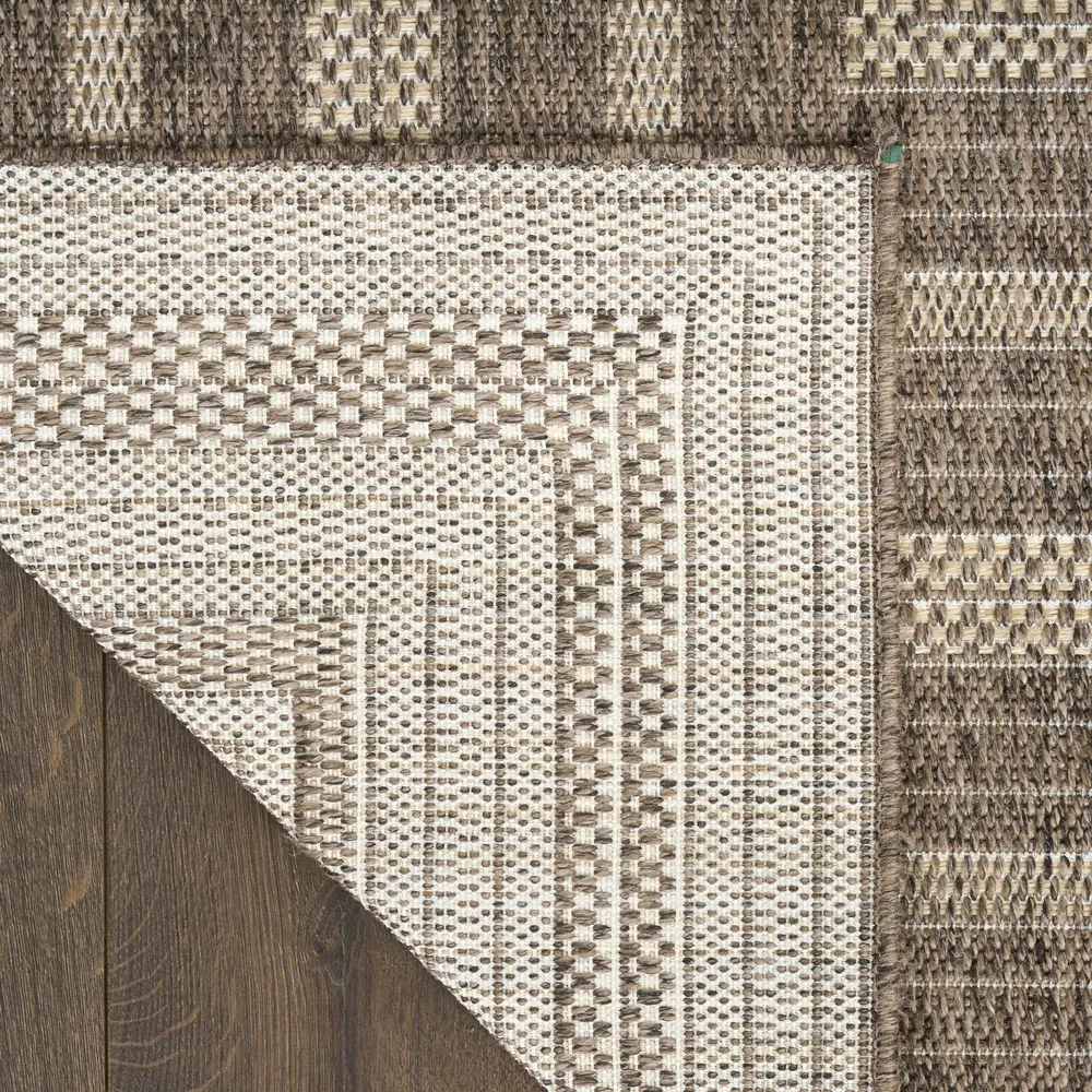 Nourison Tulum 4' x 6' Brown Outdoor Rug