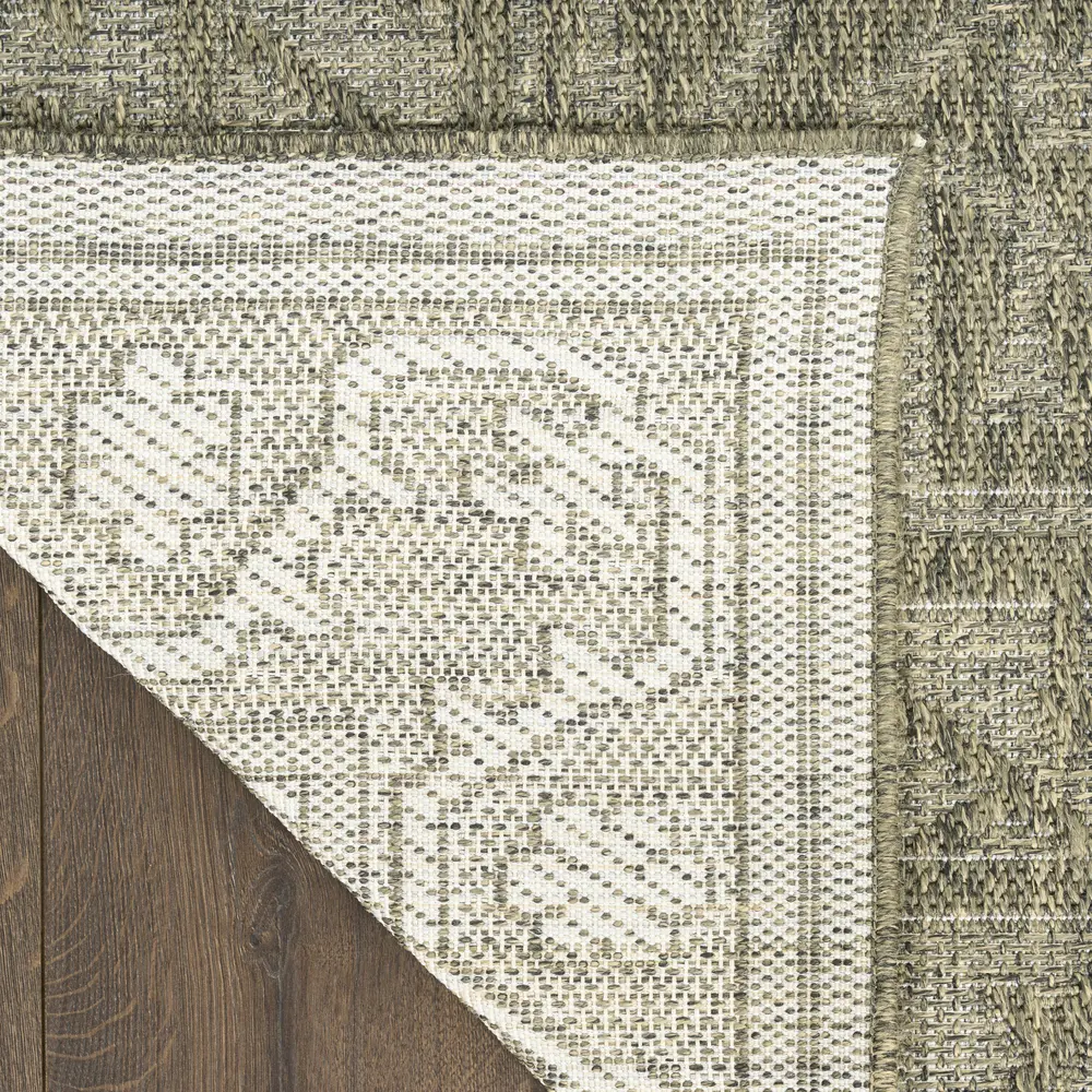 Nourison Tulum 9' x 12' Olive Outdoor Rug