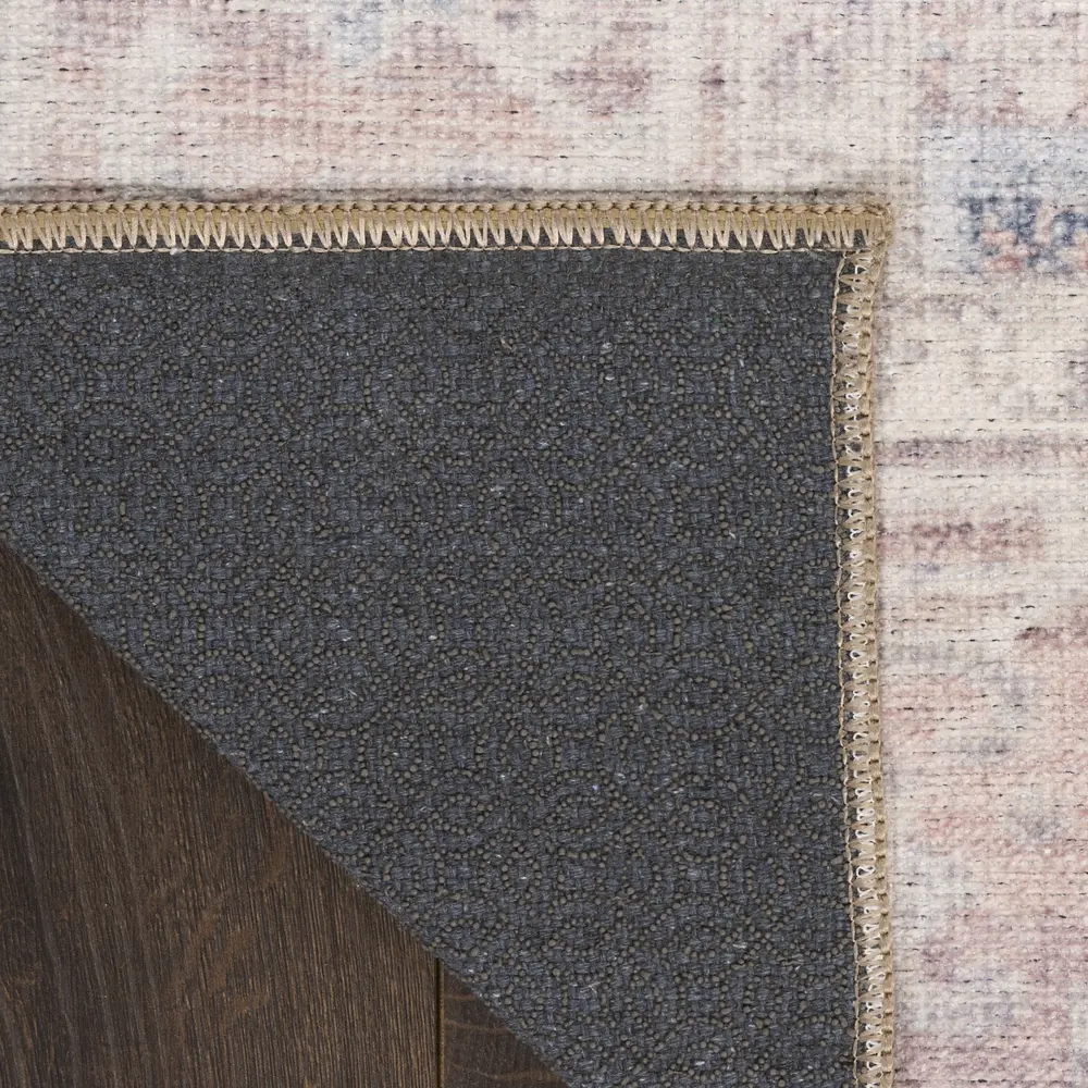 Nourison Vintage Washables 2' x 6' Light Blue Vintage Indoor Rug