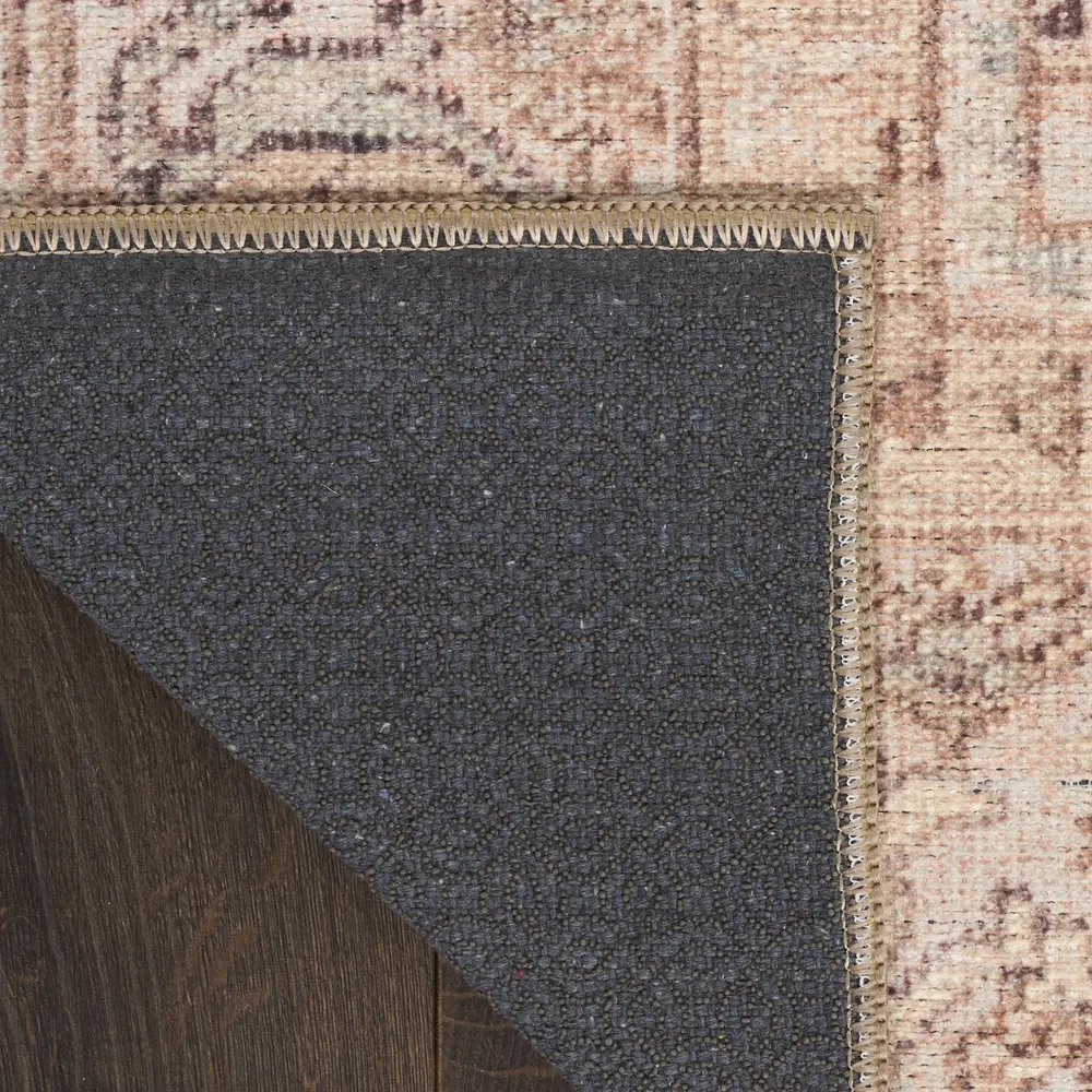 Nourison Vintage Washables 9' x 12' Coral Mint Vintage Indoor Rug