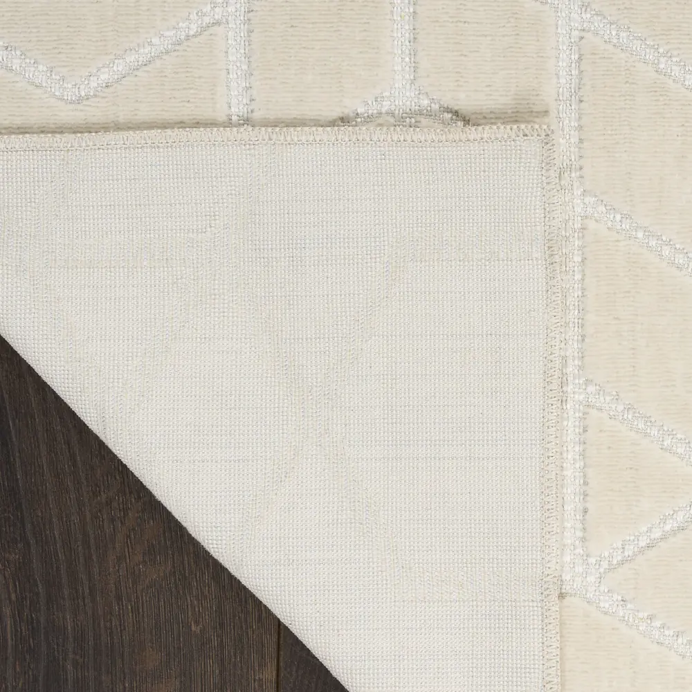 Nourison Washable Charm 6' x 9' Ivory Modern Indoor Rug