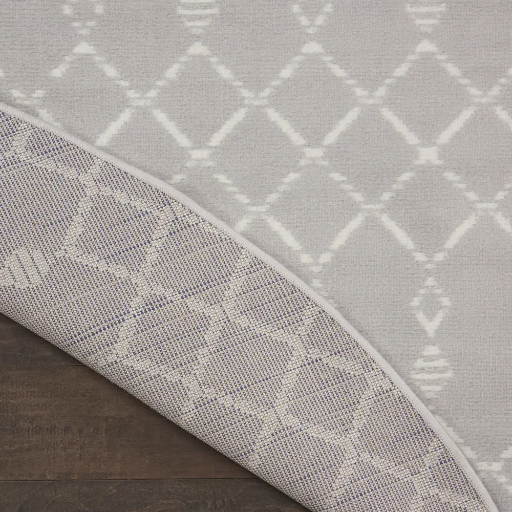 Nourison Whimsicle 5' x Round Grey Bohemian Indoor Rug