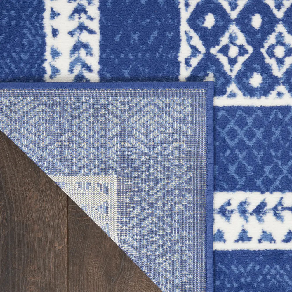 Nourison Whimsicle 2' x 6' Navy Farmhouse Indoor Rug