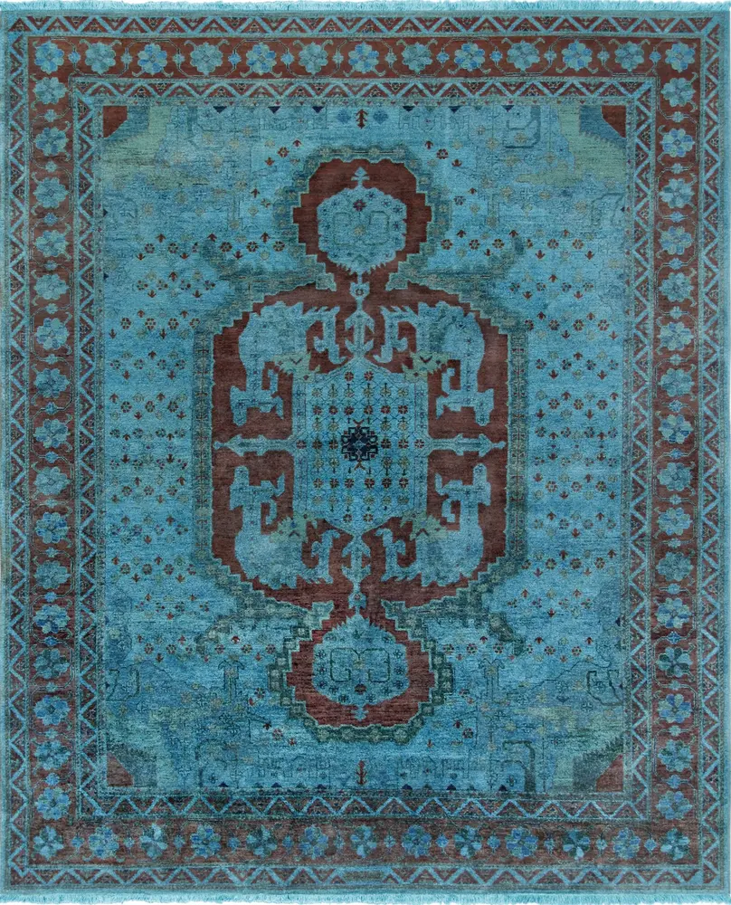 Pasargad Home Lahore Collection Hand-Knotted Lamb's Wool Area Rug- 8' 3