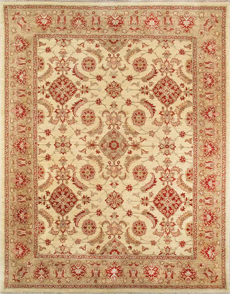Pasargad Home Melody Collection Hand-Knotted Lamb's Wool Runner 8' 1