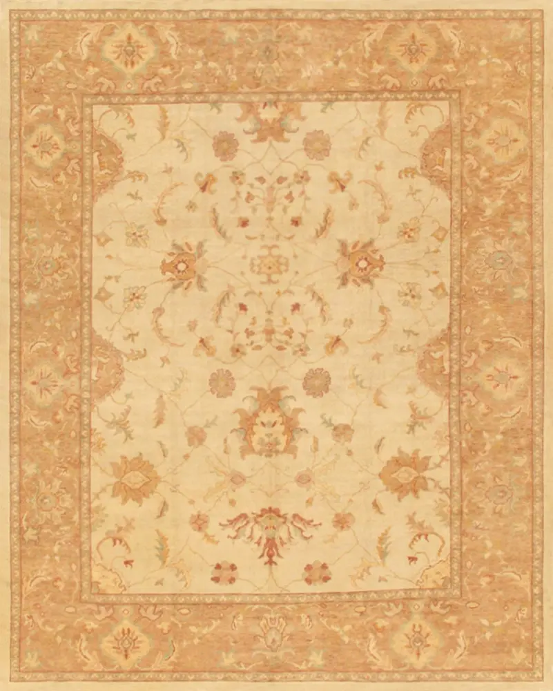 Pasargad Home Oushak Collection Hand-Knotted Lamb's Wool Area Rug-10'10