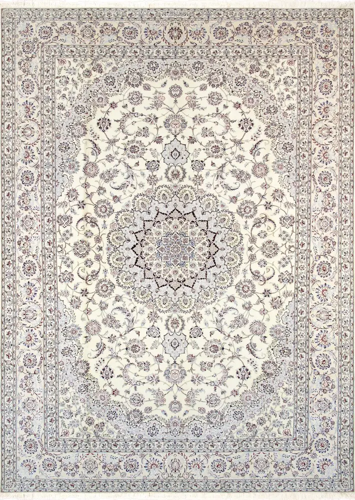 Pasargad Home Azerbaijan Collection Hand-Knotted Silk & Wool Area Rug- 8' 2